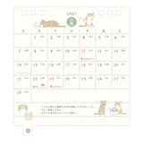 Midori 2027 Cats Desk Calendar - Small