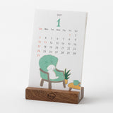 Midori 2027 Dog Desk Stand Calendar