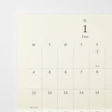 MD Paper 2027 Folded Wall Calendar A4