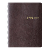 Midori Business Diary B5 Weekly Ringbound Planner Brown 2025