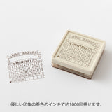 Midori Printable Stamp - Pre Inked - Soft Colour Brown