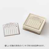 Midori Printable Stamp - Pre Inked - Soft Colour Brown