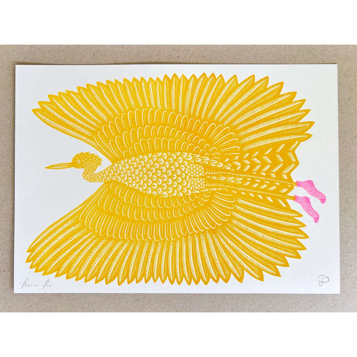 Feelin' Fly A3 Riso Print