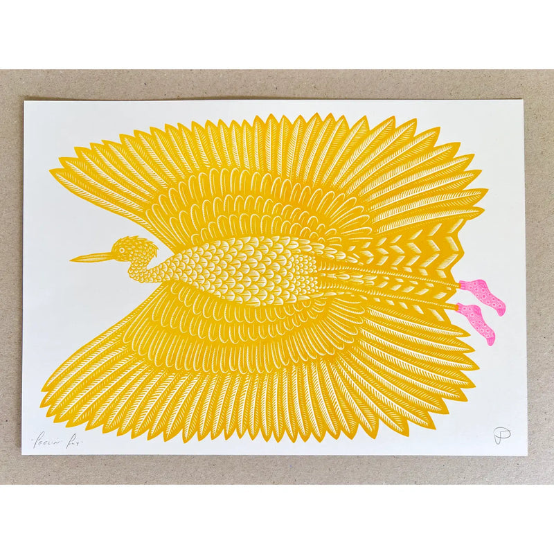 Feelin' Fly A3 Riso Print