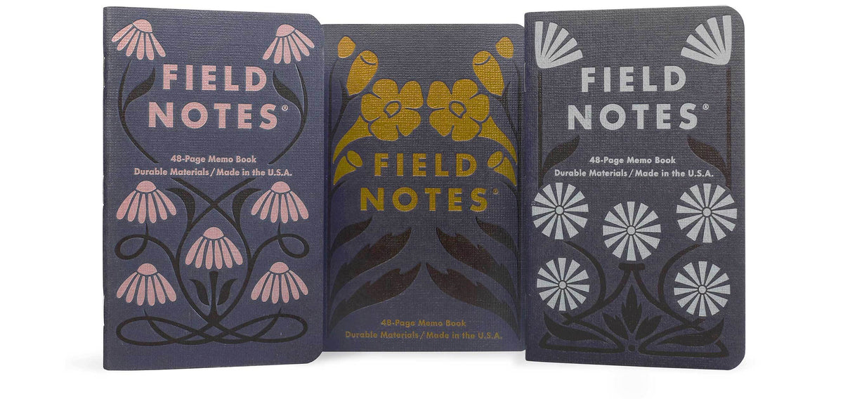Field Notes Fall Flower Pocket Notebooks - 3 Pack