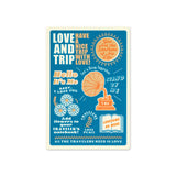 TRAVELER'S Notebook Passport Refill: Love and Trip 2025 Plastic Sheet Writing Board Pre-Order