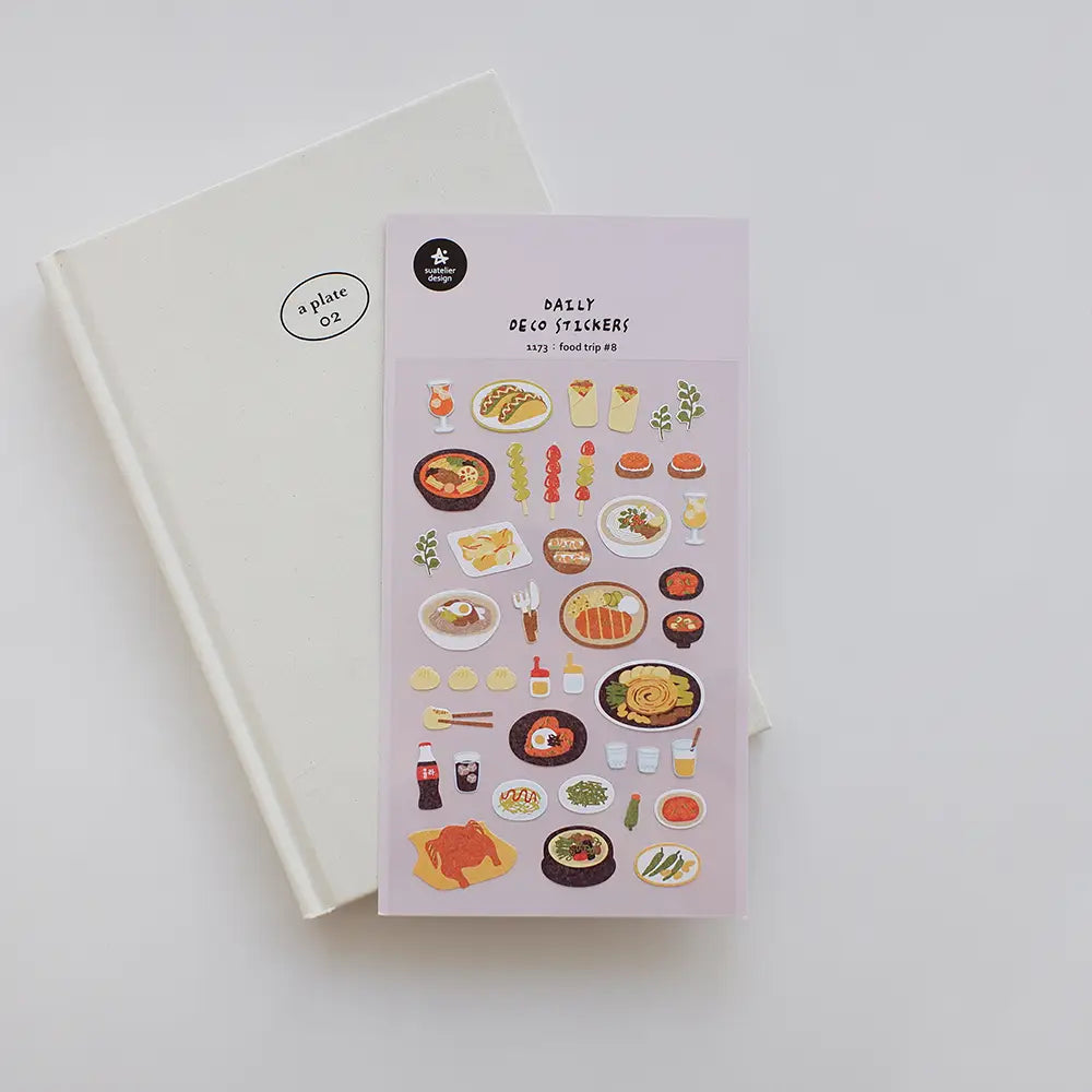 Suatelier Food Stickers no.1173 Food Trip #8