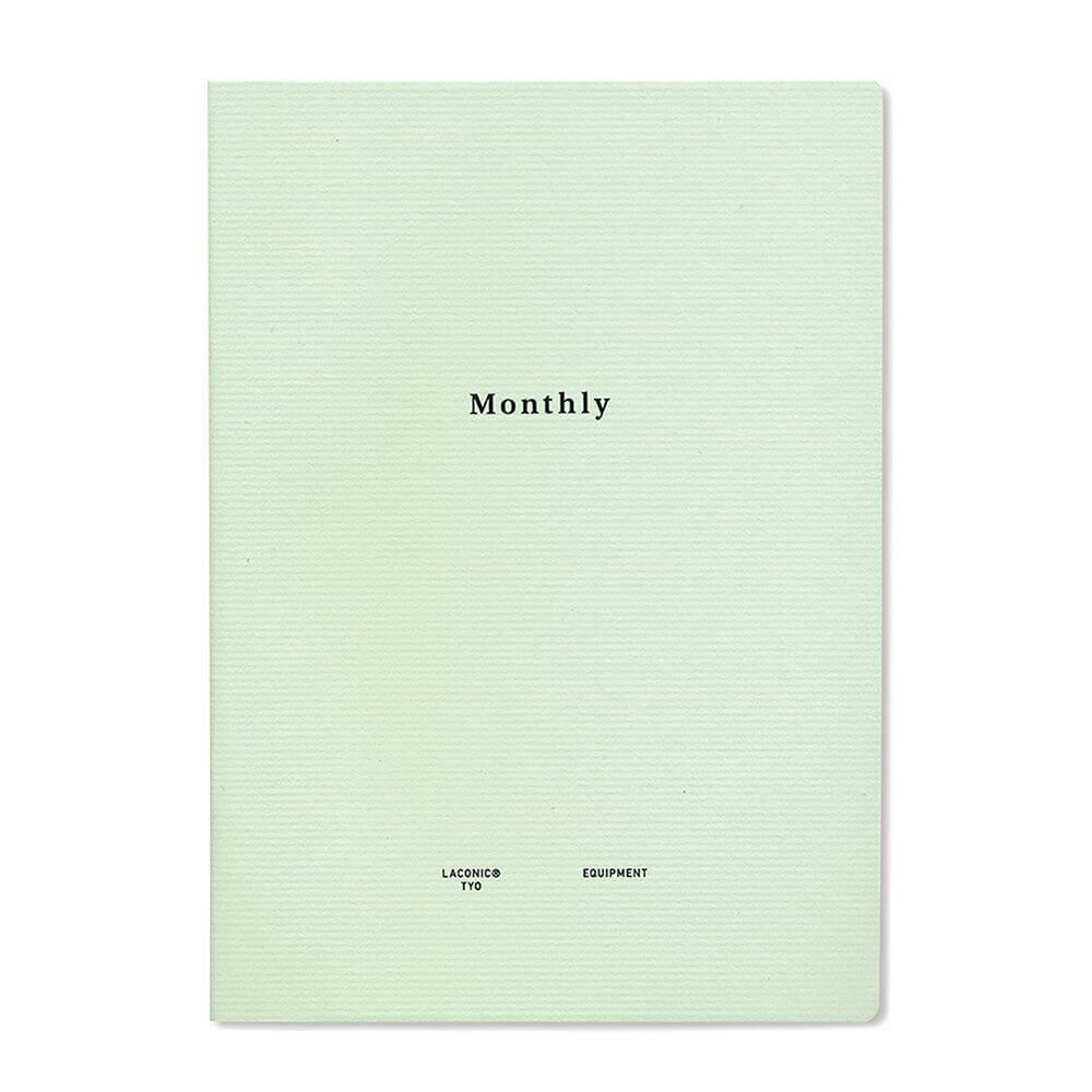 Laconic Style Notebook - A5 - Monthly Undated Planner
