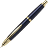Pilot Capless Fountain Pen Deep Blue Mica - 18k Gold Nib