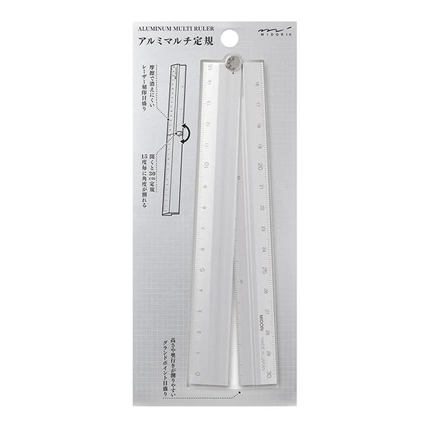 Midori Aluminium Multi Ruler 30cm, £17.95