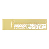 Midori Clip Cat Stencil Ruler Brass