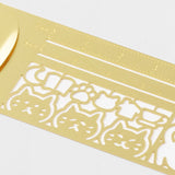 Midori Clip Cat Stencil Ruler Brass