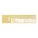 Midori Clip Stencil Ruler Brass