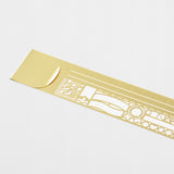 Midori Clip Stencil Ruler Brass