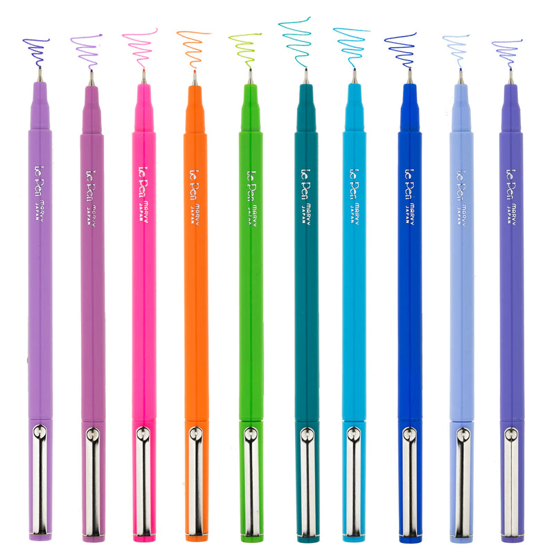 Marvy Uchida 4300 Le Pen Set of 10 Fineliner 0.3mm Pens