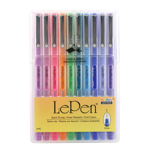 Marvy Uchida 4300 Le Pen Set of 10 Fineliner 0.3mm Pens
