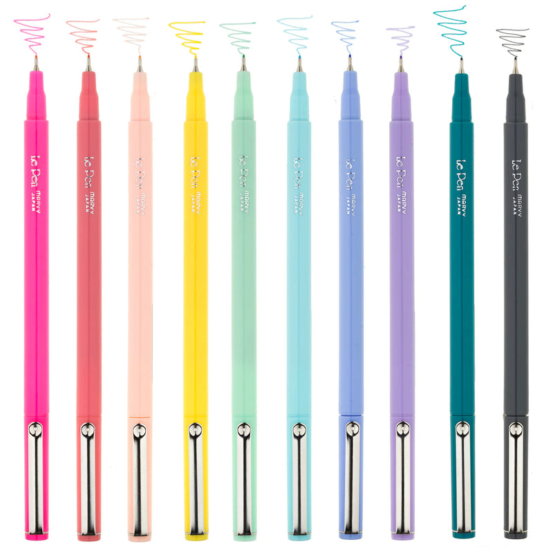 Marvy Uchida 4300 Le Pen Set of 10 Fineliner 0.3mm Pens