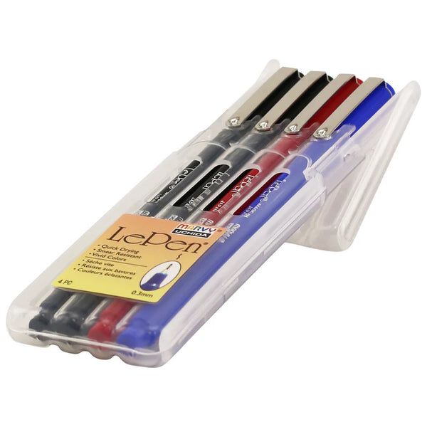 Marvy Uchida 4300 Le Pen Set of 4 Fineliner 0.3mm Pens