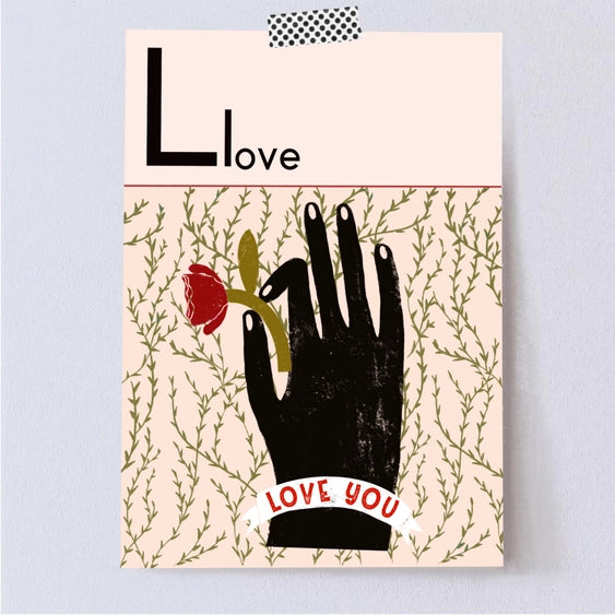 L is for Love Art Print A3