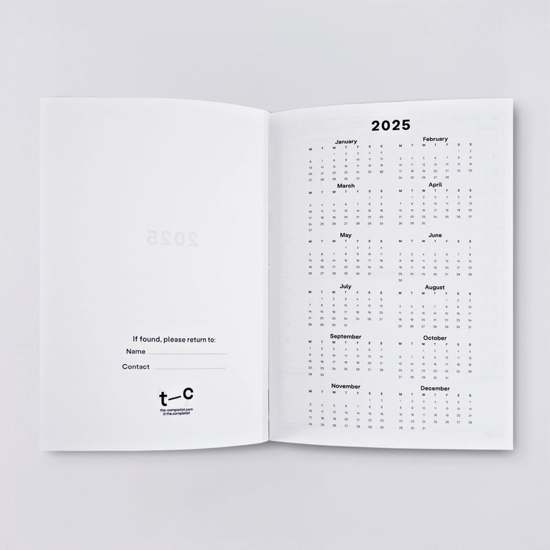 The Completist Hinoki 2025 Daily Diary A5