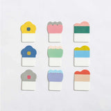 Kanmido File Tabs for PP Folders - Flower Wave