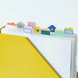 Kanmido File Tabs for PP Folders - Flower Wave