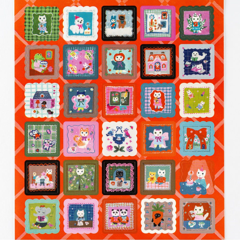 Yumi Kitagishi: Stickers - Daily Life of a White Cat
