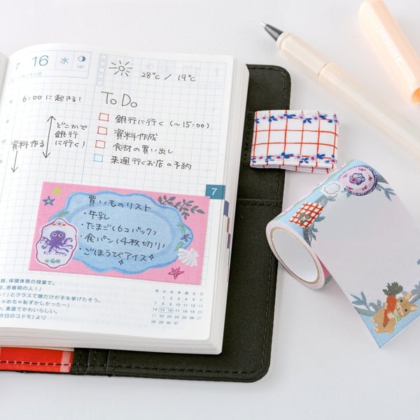 Yumi Kitagishi: Sticky Note Roll - White Cat's Table Decorations