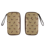 Hobonichi Small Drawer Pouch (Bow & Tie: Galloping Horses)