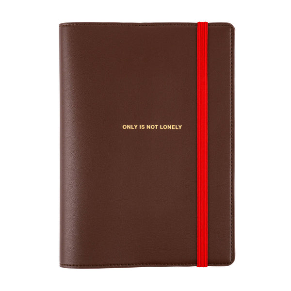 Hobonichi Techo A5 Cousin Cover - Only is Not Lonely (Chocolate)