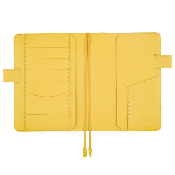 Hobonichi Techo A5 Cousin Cover - Leather: Brilliant Yellow