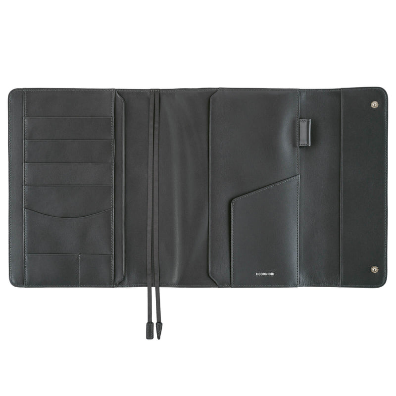 Hobonichi Techo A5 Cousin Cover - Leather : Charcoal Grey