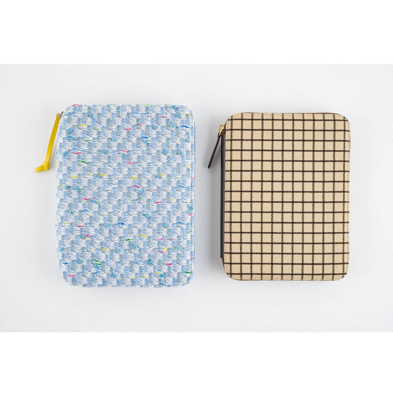 Hobonichi Techo A5 Cousin Cover - Taut Zipped (Café au Lait Plaid)