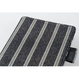 Hobonichi Techo A5 Cousin Cover - Lined Fabric Twill (Navy x Gray)