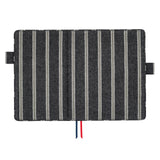 Hobonichi Techo A5 Cousin Cover - Lined Fabric Twill (Navy x Gray)