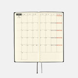 Hobonichi Weeks English 2025 White Line : Black