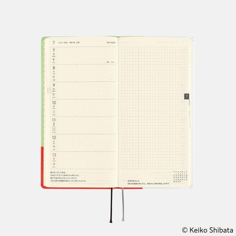 Hobonichi Weeks English 2025 Keiko Shibata : Thanks for your hard work, Aoki-san