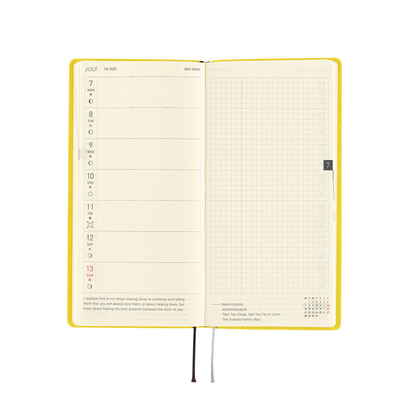 Hobonichi Weeks Smooth : Mustard