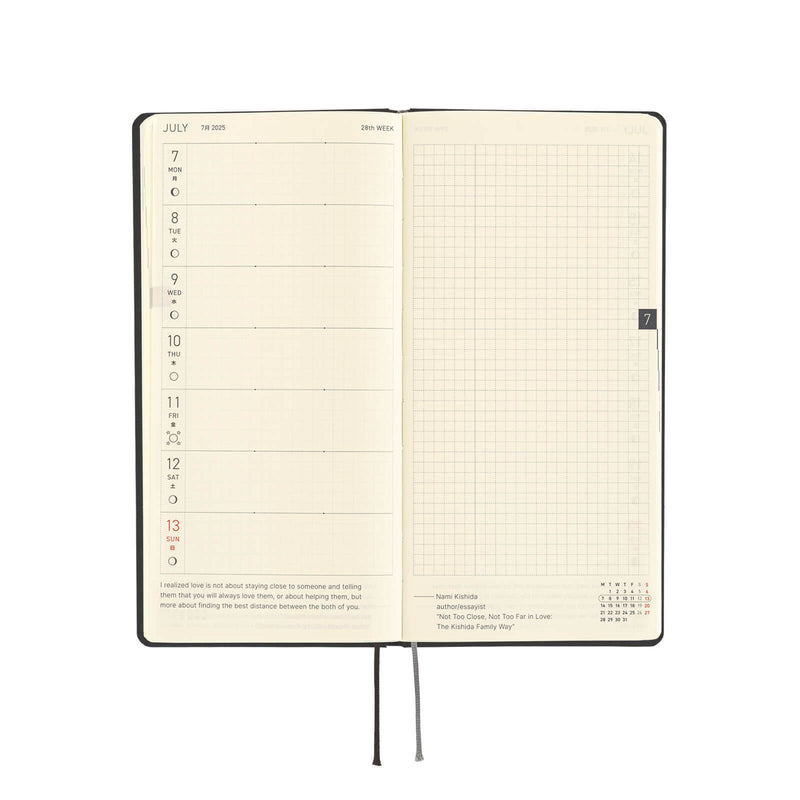 Hobonichi Weeks Paper Series : Black Gingham