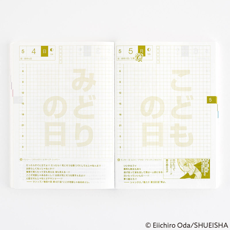 Hobonichi Techo 2025 Japanese A6 Original Book - One Piece Edition