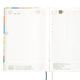 Hobonichi Techo 2025 English Hon (January Start) A5 - Unsodo: Bijutsukai (Rainbow)