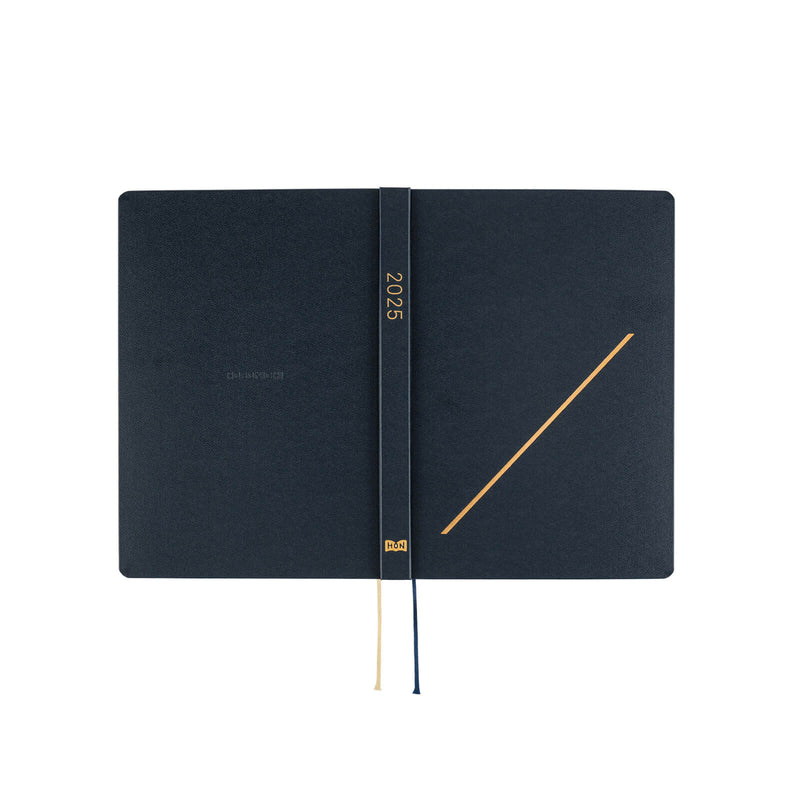 Hobonichi Techo 2025 English Hon (January Start) A5 - Slash (Navy)