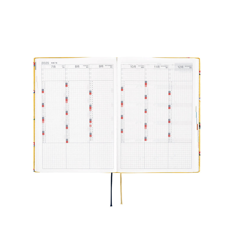 Hobonichi Techo 2025 English Hon (January Start) A5 - Bow & Tie: Sushi