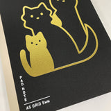 Sikigu Cats A5 Grid Pad Notebook
