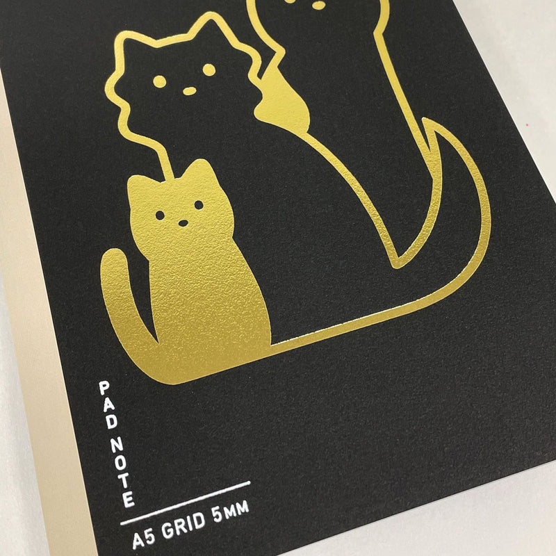 Sikigu Cats A5 Grid Pad Notebook