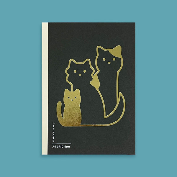 Sikigu Cats A5 Grid Pad Notebook