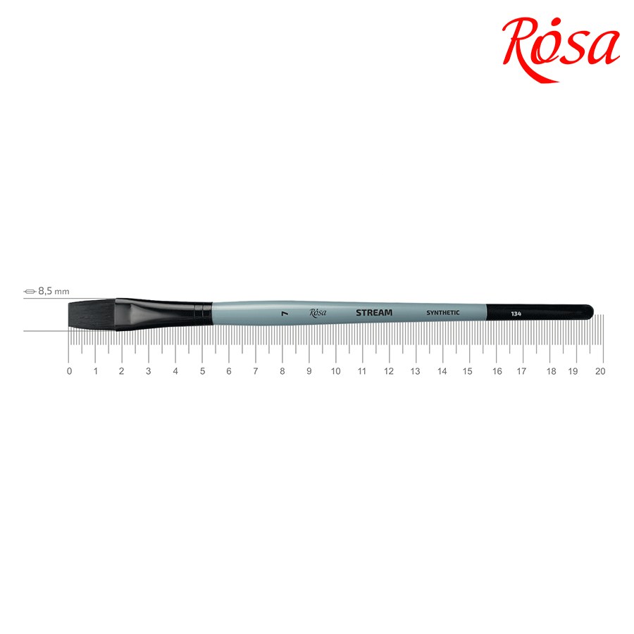 Rosa Synthetics Flat Painting Brush, STREAM 134