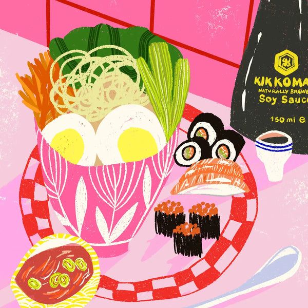 Sushi Lovers Art Print