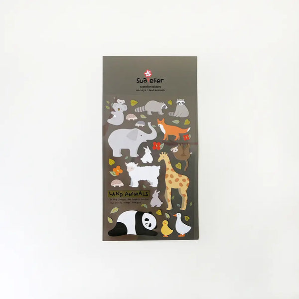 Suatelier Animal Stickers no.1072 Land Animals