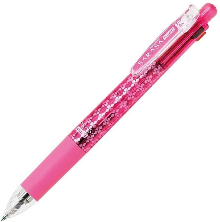 Zebra Sarasa Multi 4 Colour  0.4mm Pen & Mechanical Pencil 0.5mm